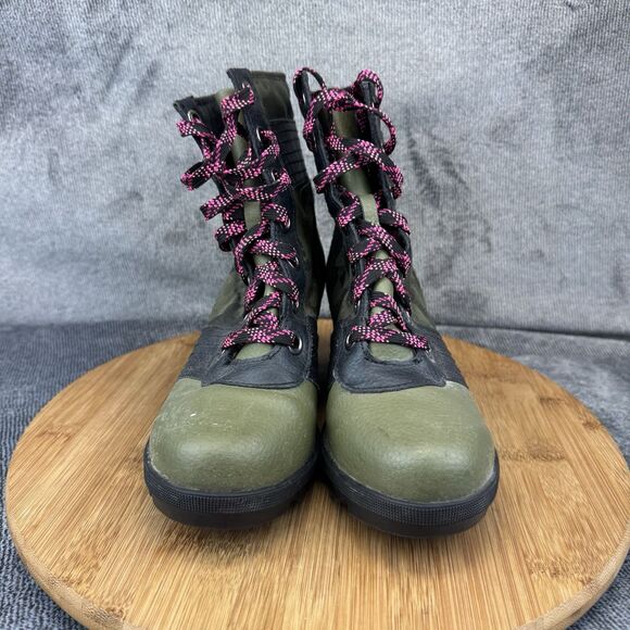 Sorel Lexi Wedge Camo boots Size 4 Camouflage Mid Ankle Green NY2322-371 - Picture 3 of 7